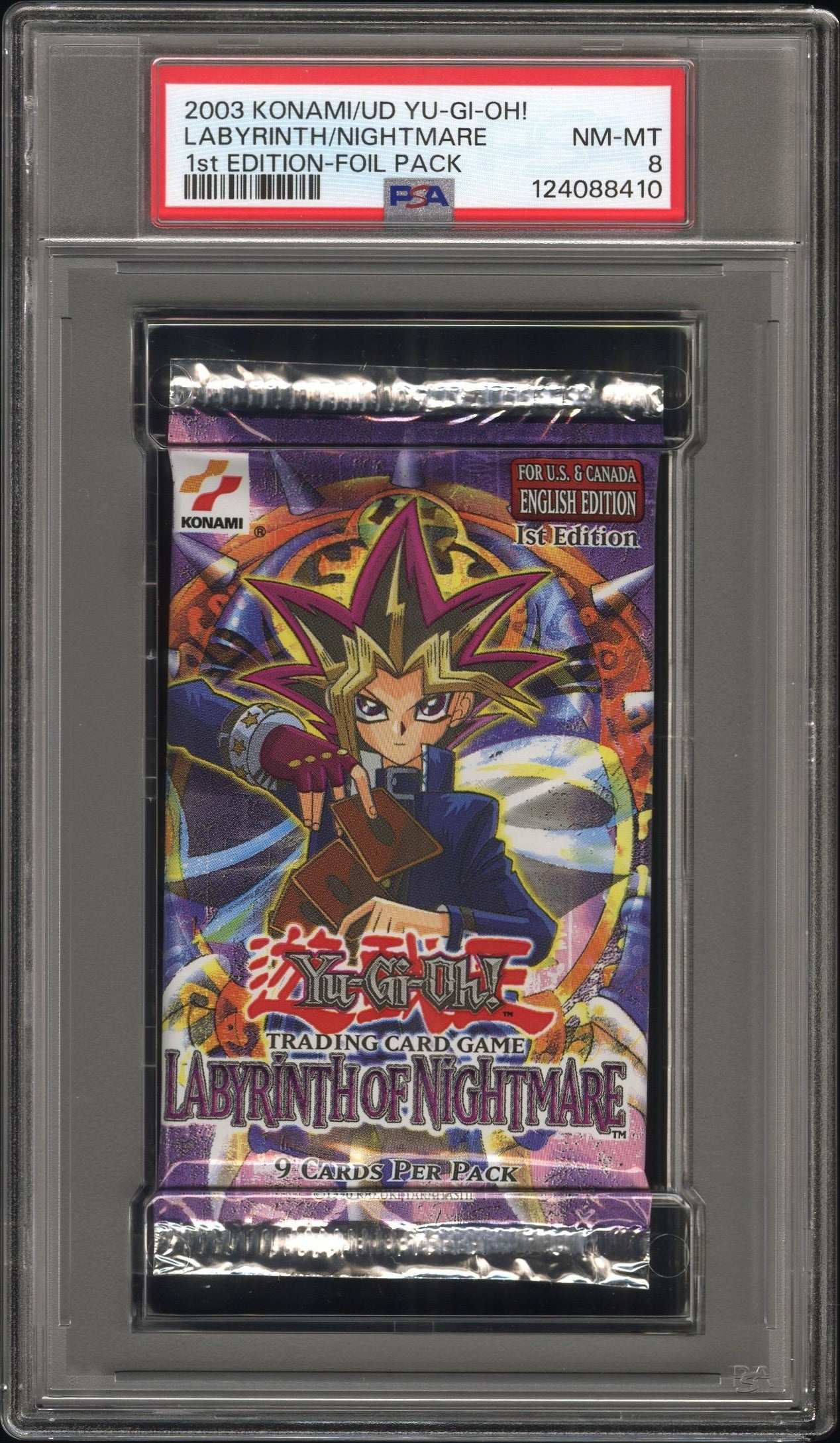 Labyrinth of Nightmare 1st Edition LON Booster Pack - PSA 8 Box Fresh