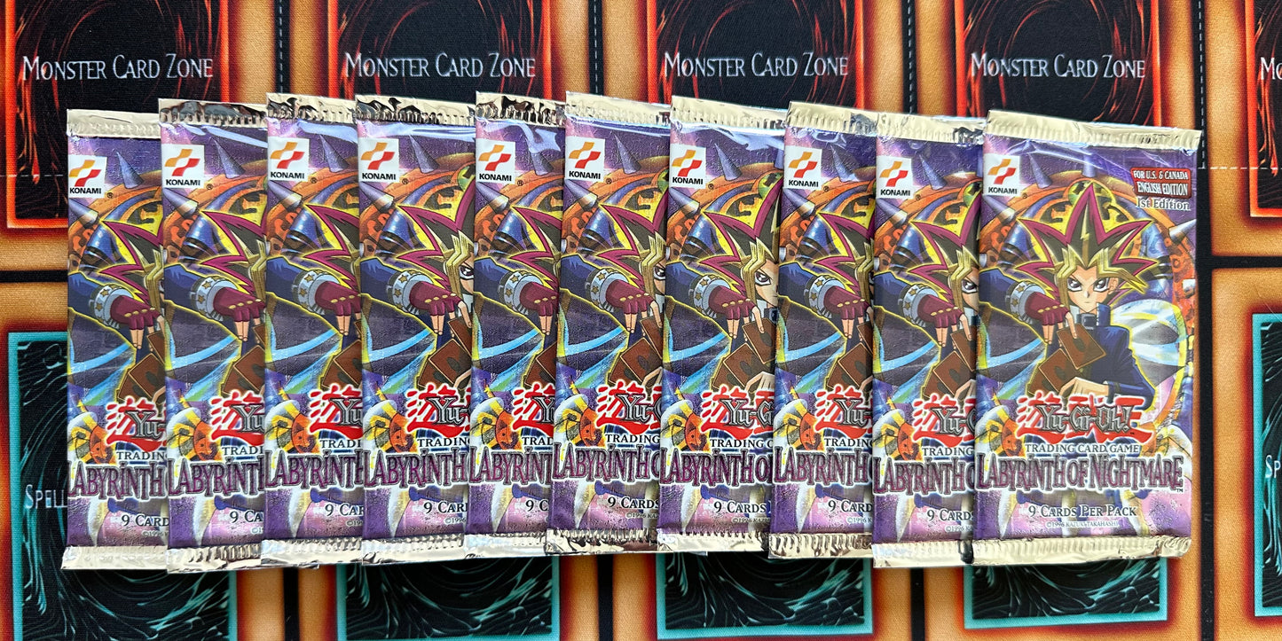 10 x Labyrinth Of Nightmare Booster  1st Edition Factory Sealed - *READ*