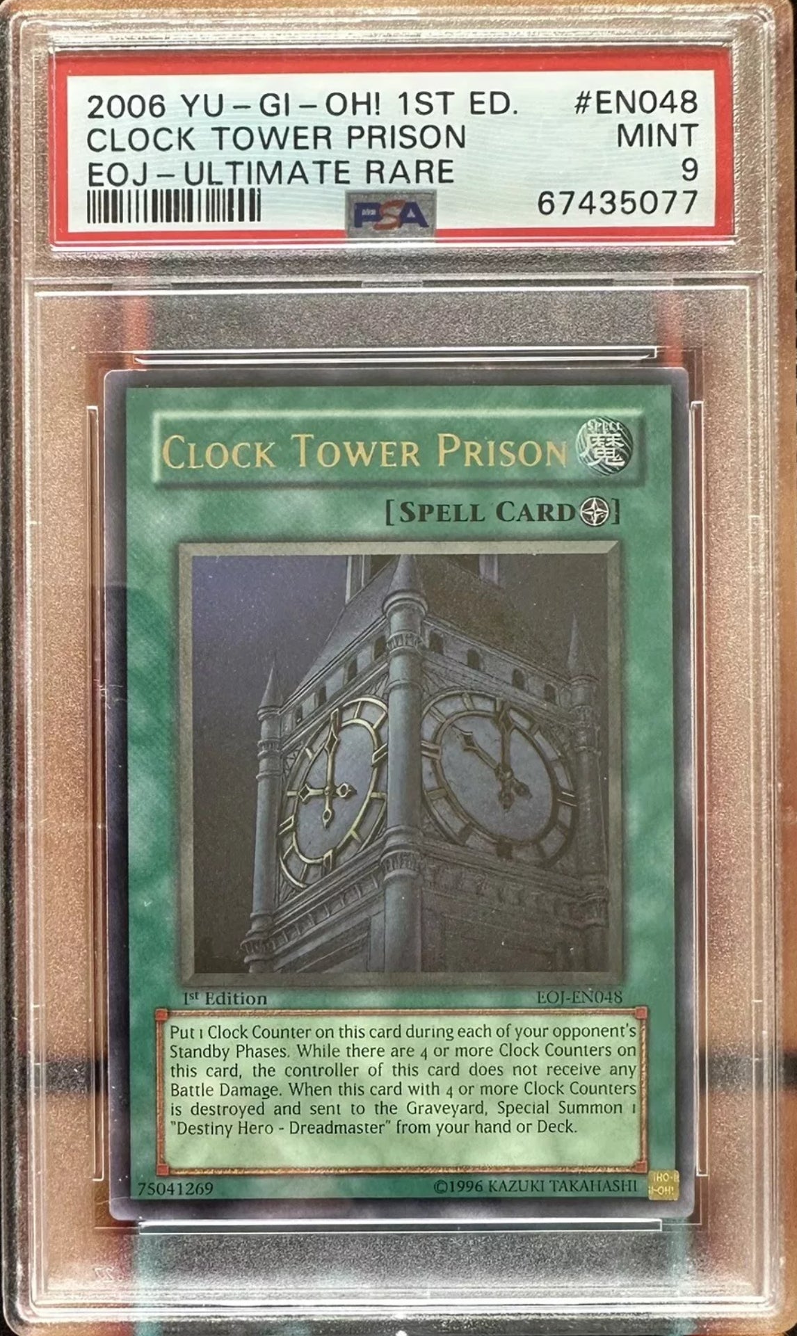 2006 EOJ-ENEMY OF JUSTICE | 1ST EDITION #EN048 CLOCK TOWER PRISON ULTIMATE RARE PSA 9