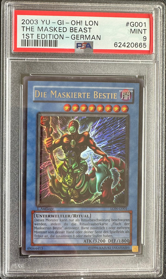 2003 LON-LABYRINTH OF NIGHTMARE | 1ST EDITION #G001 MASKIERTE BESTIE PSA 9