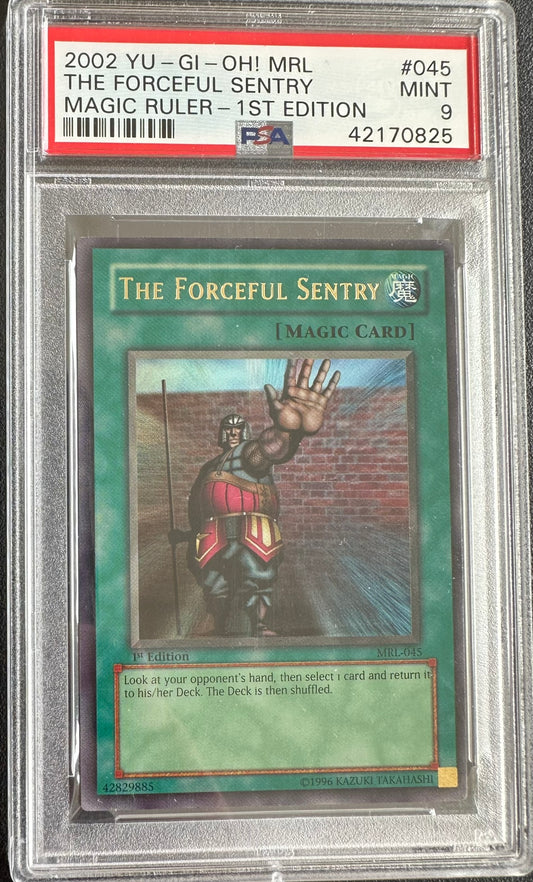 2002 MRL-MAGIC RULER | 1ST EDITION #045 THE FORCEFUL SENTRY PSA 9