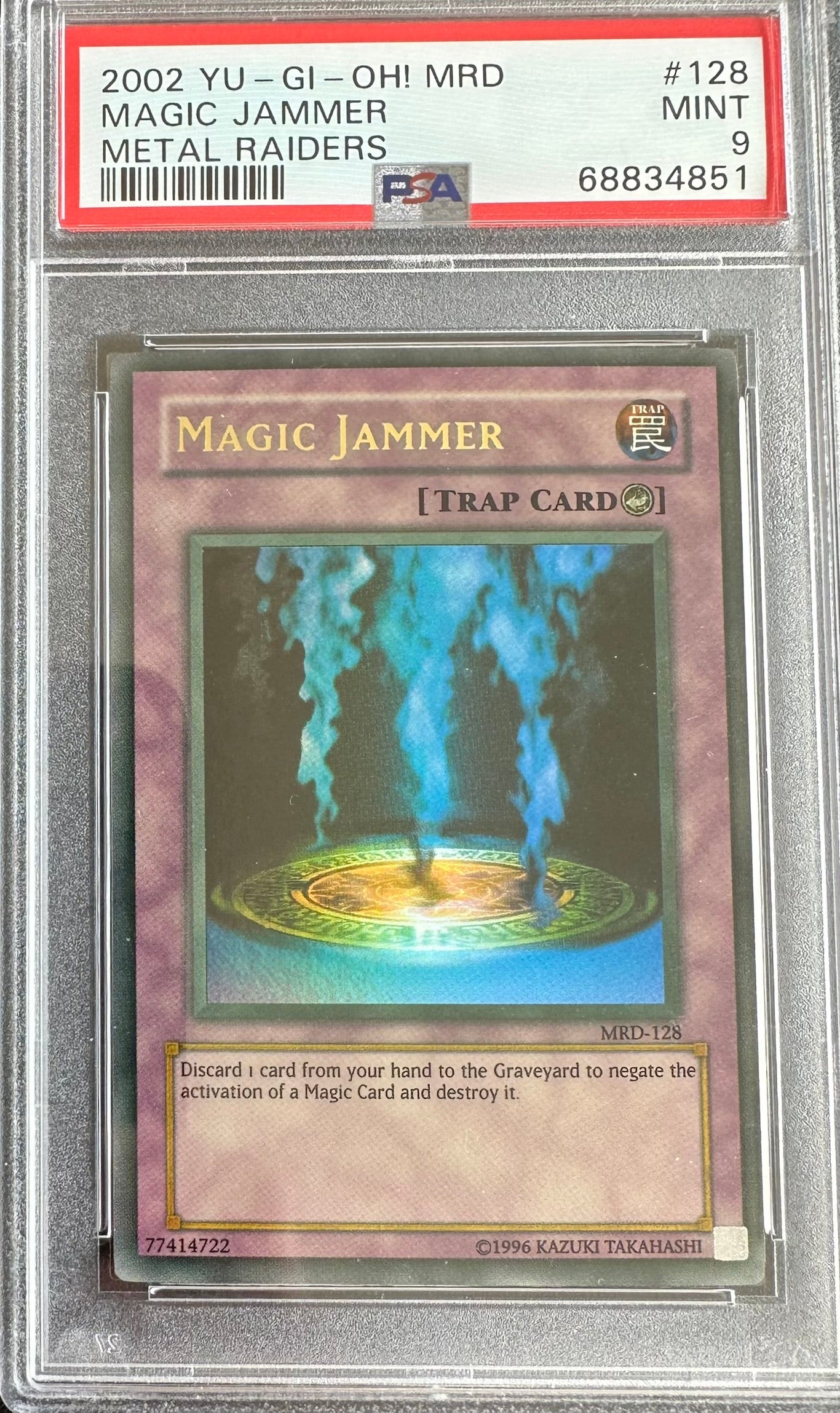 2002 MRD-METAL RAIDERS #130 MAGIC JAMMER PSA 9 FADED