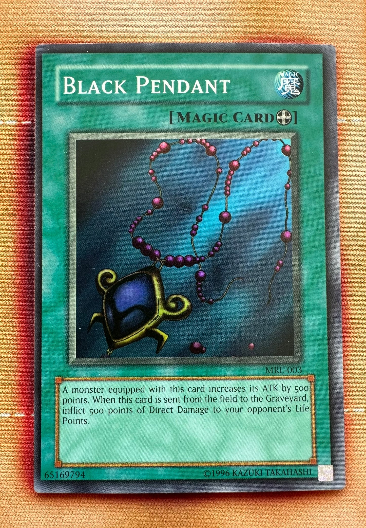 2002 MRL-MAGIC RULER – SUPER RARE #MRL-003 BLACK PENDANT