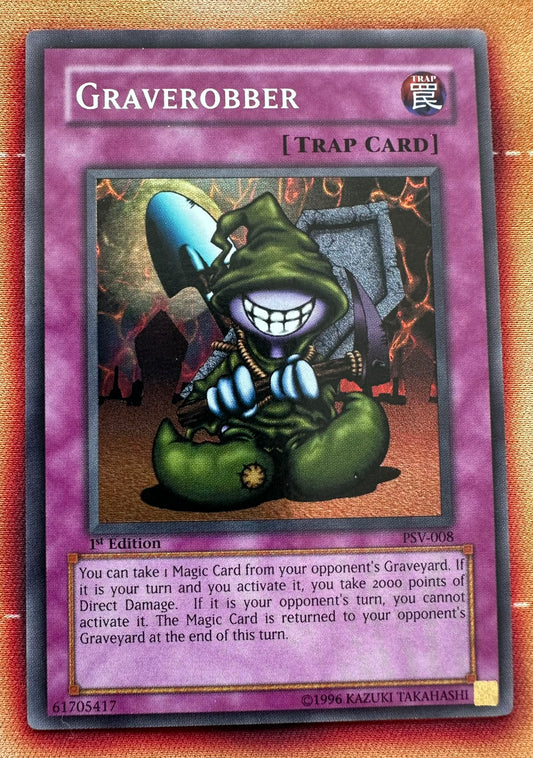 2002 PSV-PHARAOH'S SERVANT – 1st EDITION SUPER RARE #PSV-008 GRAVEROBBER