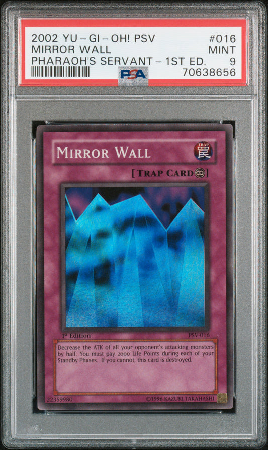2002 PSV-PHARAOH'S SERVANT | 1ST EDITION #016 MIRROR WALL PSA 9