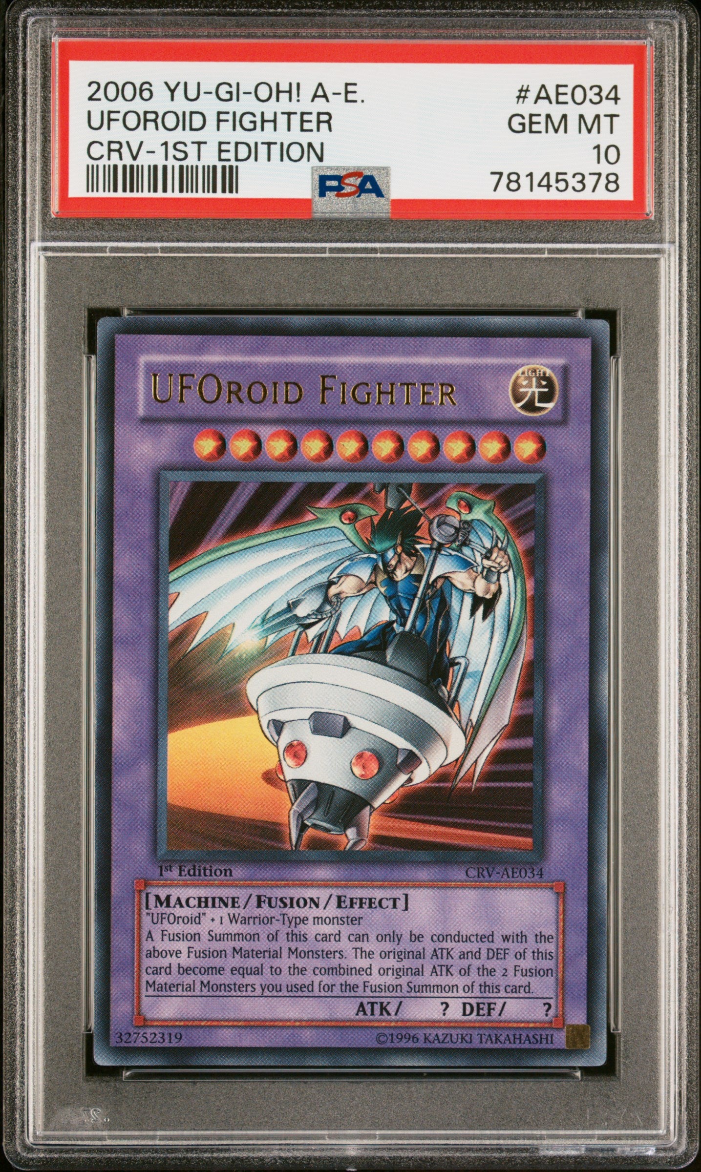 2006 ASIAN-ENGLISH CYBERNETIC REVOLUTION | 1ST EDITION #AE034 UFOROID FIGHTER PSA 10