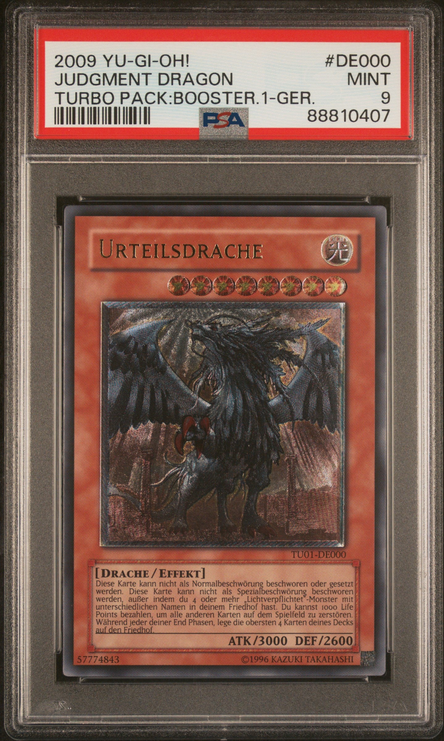 2009 TURBO PACK BOOSTER ONE | GERMAN #DE000 JUDGMENT DRAGON,URTEILSDRACHE PSA 9