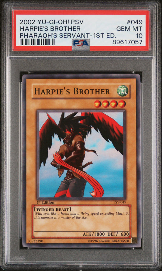 2002 PSV-PHARAOH'S SERVANT | 1ST EDITION #049 HARPIE'S BROTHER PSA 10