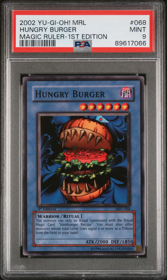 2002 MRL-MAGIC RULER | 1ST EDITION #068 HUNGRY BURGER PSA 9