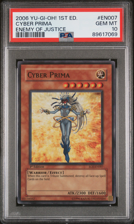 2006 EOJ-ENEMY OF JUSTICE | 1ST EDITION #EN007 CYBER PRIMA PSA 10