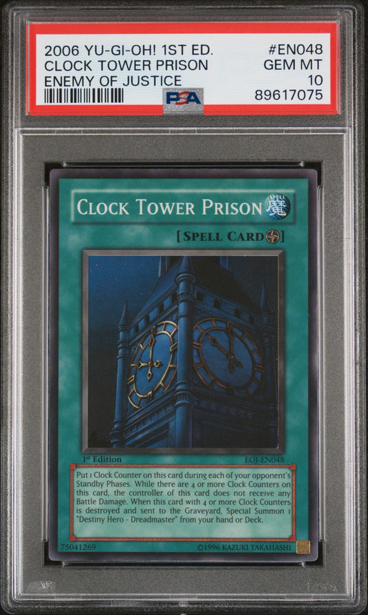 2006 EOJ-ENEMY OF JUSTICE | 1ST EDITION #EN048 CLOCK TOWER PRISON PSA 10