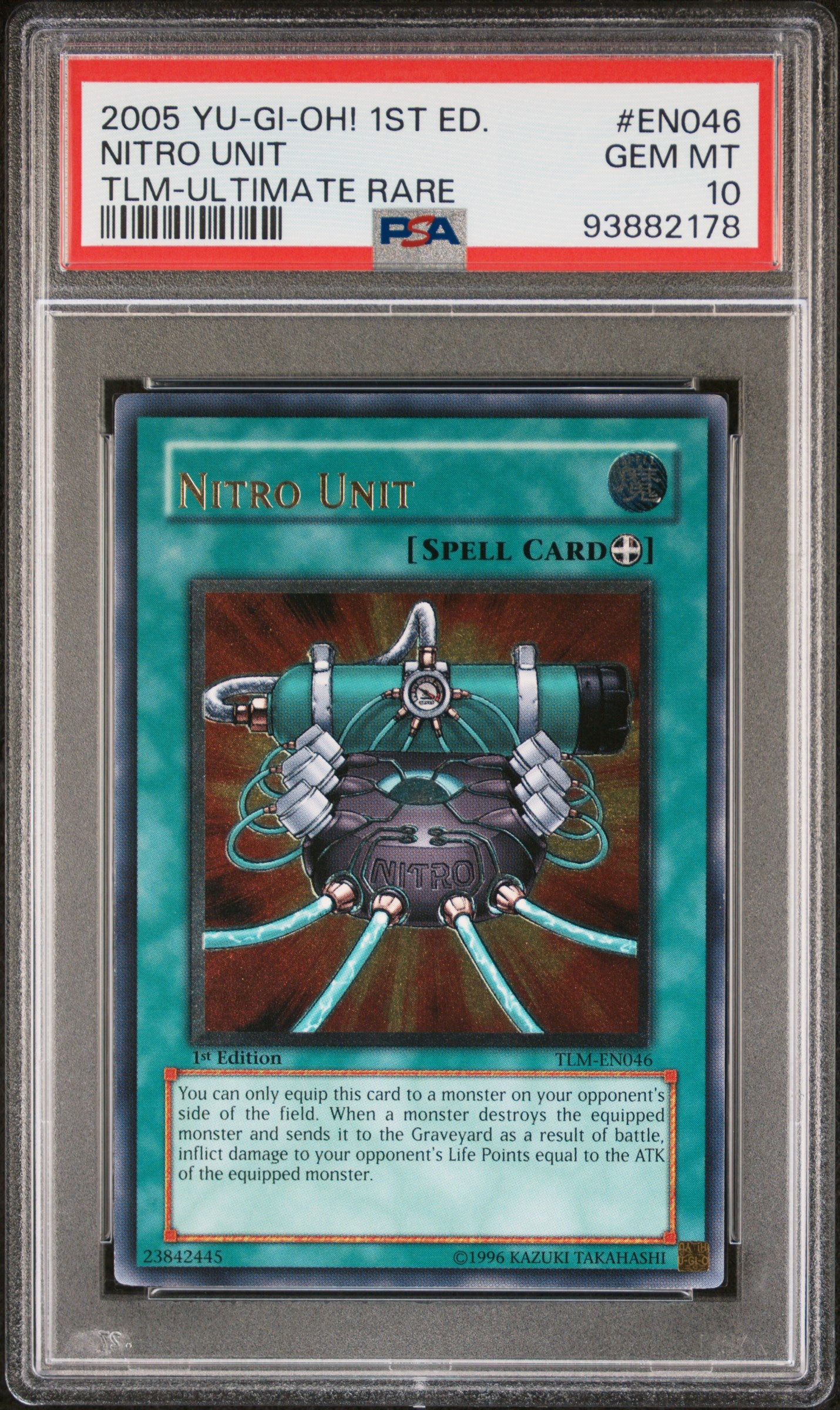 2005 TLM-THE LOST MILLENNIUM | 1ST EDITION-ULTIMATE RARE #EN046 NITRO UNIT PSA 10