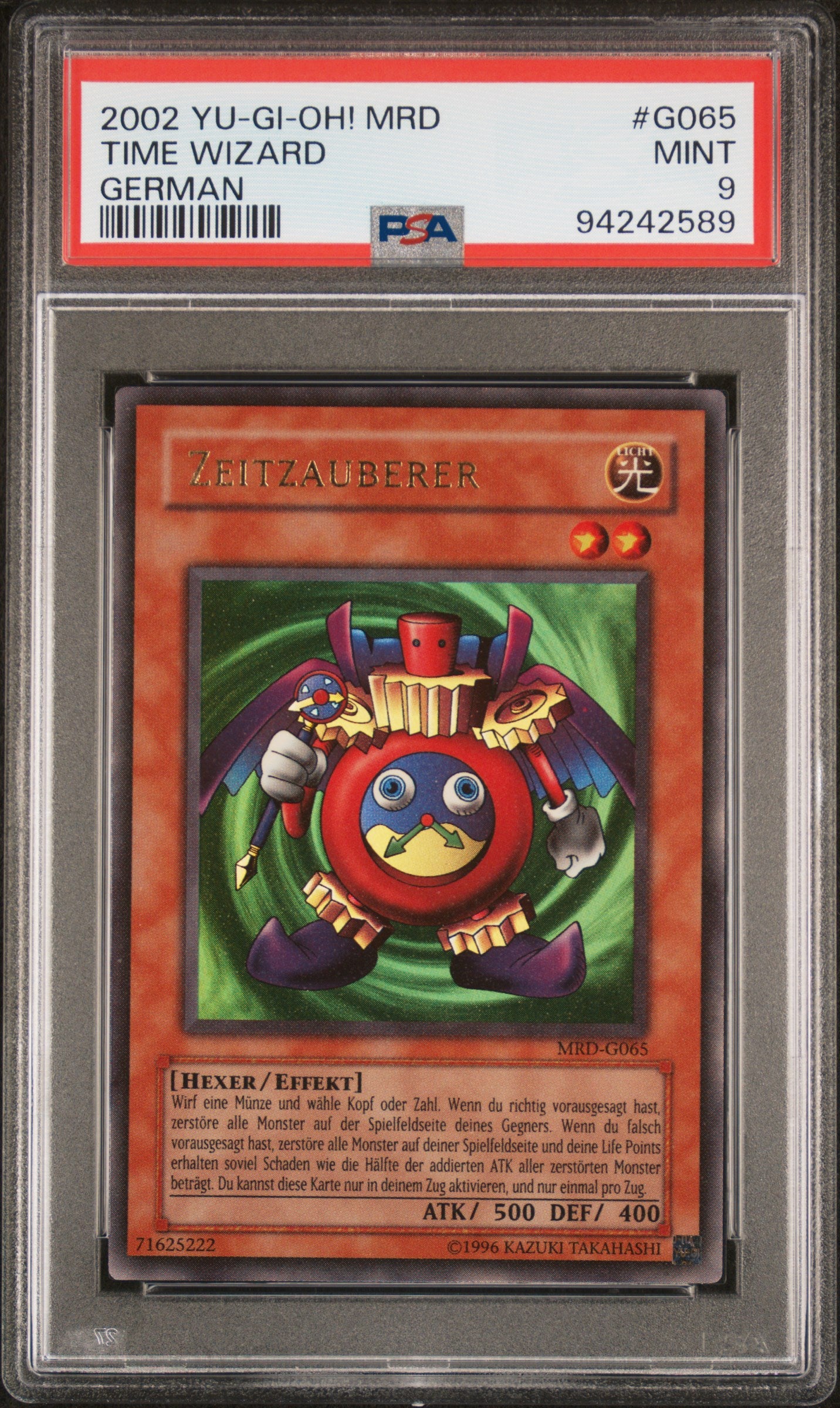 2002 MRD-METAL RAIDERS | GERMAN #G065 ZEITZAUBERER PSA 9