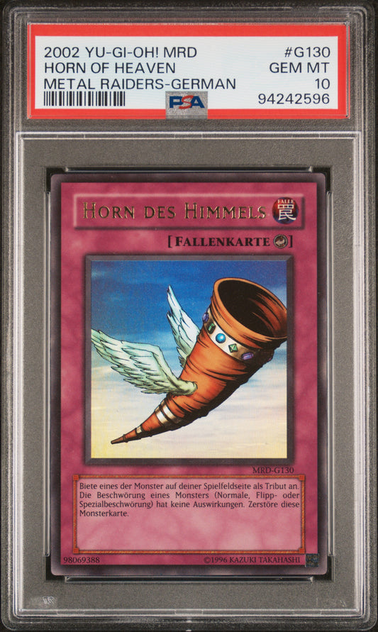 2002 MRD-METAL RAIDERS | GERMAN #G130 HORN OF HEAVEN,HORN DES HIMMELS PSA 10