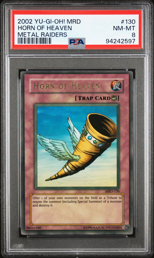 2002 MRD-METAL RAIDERS #130 HORN OF HEAVEN PSA 9 FADED
