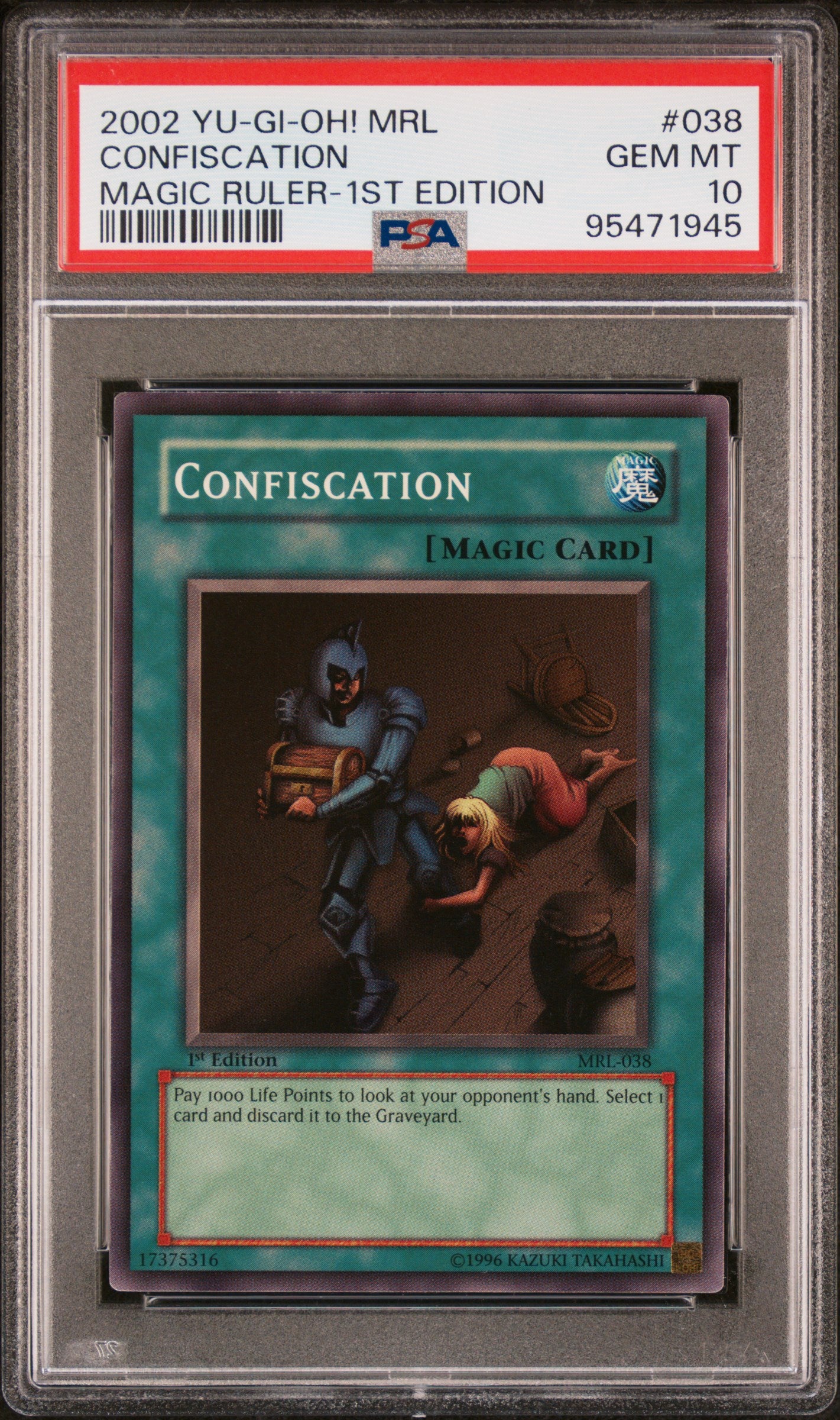 2002 MRL-MAGIC RULER | 1ST EDITION #038 CONFISCATION PSA 10