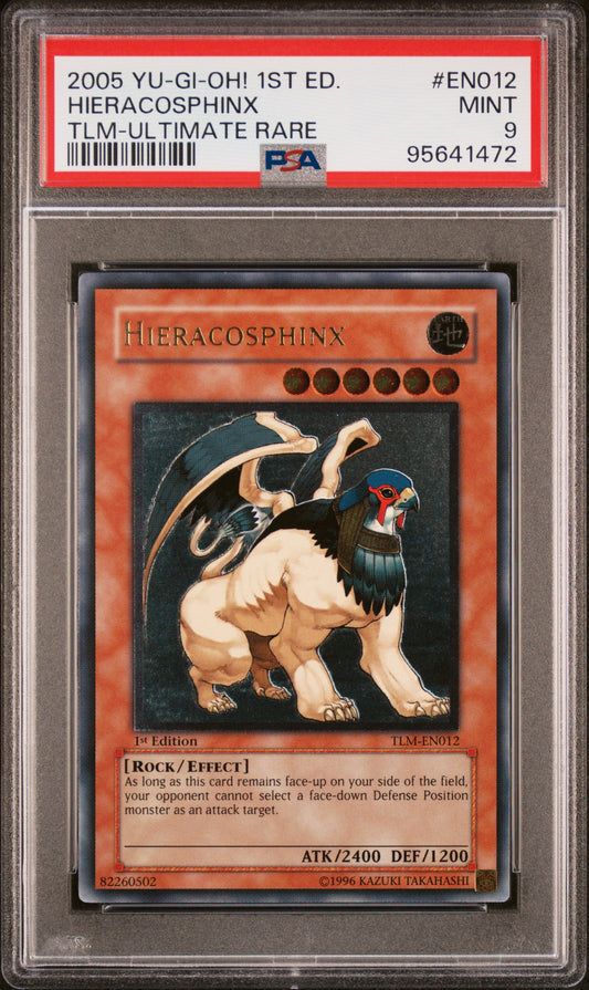 2005 TLM-THE LOST MILLENNIUM | 1ST EDITION-ULTIMATE RARE #EN012 HIERACOSPHINX PSA 9