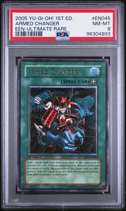 2005 ELEMENTAL ENERGY 1ST EDITION | ULTIMATE RARE #EN045 ARMED CHANGER PSA 8 EURO PRINT