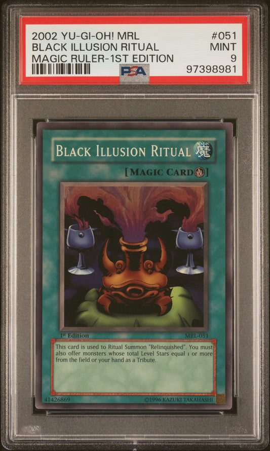 2002 MRL-MAGIC RULER | 1ST EDITION #051 BLACK ILLUSION RITUAL PSA 9