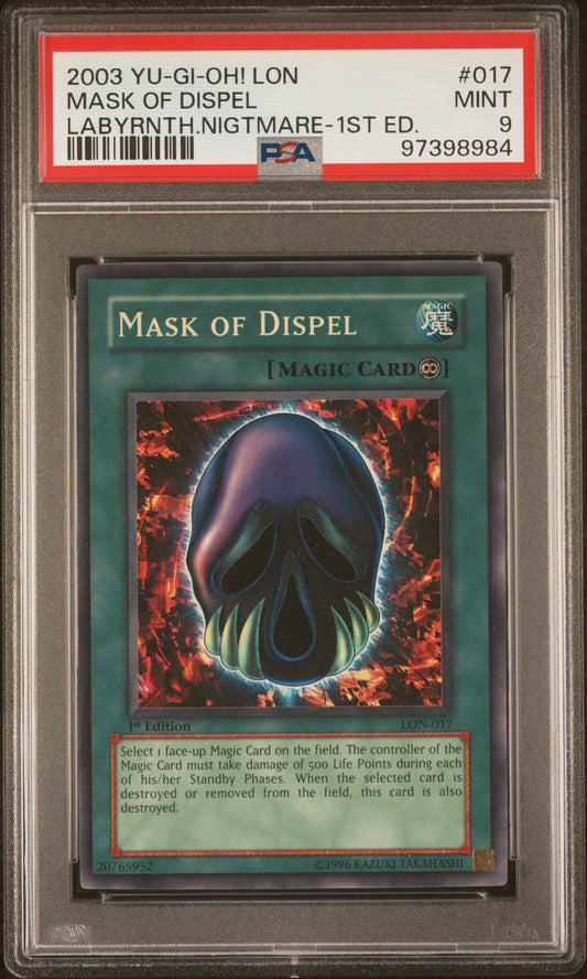 2003 LON-LABYRINTH OF NIGHTMARE | 1ST EDITION #017 MASK OF DISPEL PSA 9