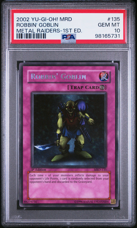 2002 MRD-METAL RAIDERS | 1ST EDITION #135 ROBBIN' GOBLIN PSA 10