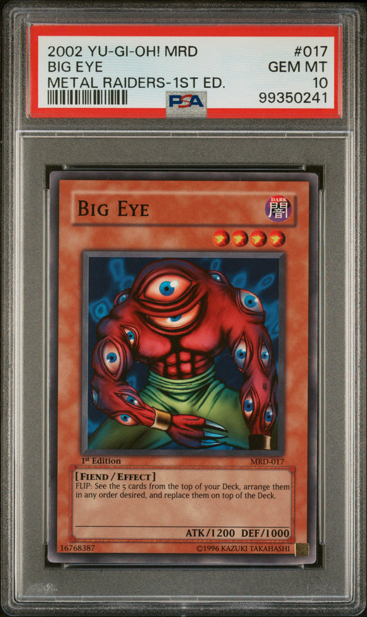 2002 MRD-METAL RAIDERS | 1ST EDITION #017 BIG EYE PSA 10