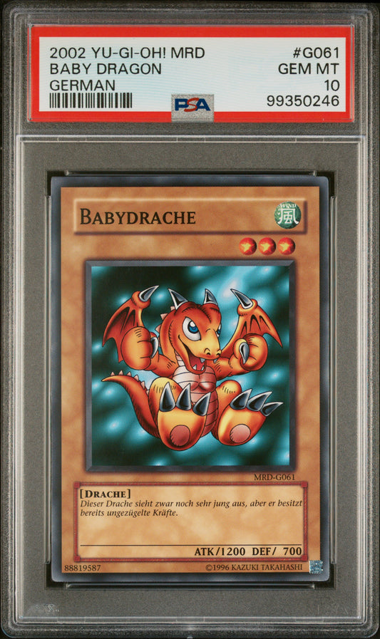 2002 MRD-METAL RAIDERS | GERMAN #G061 BABY DRACHE PSA 10