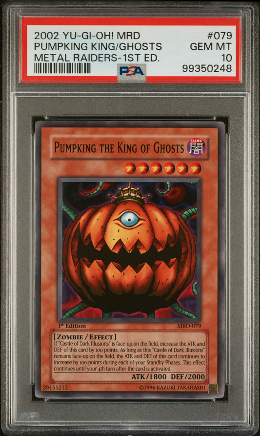 2002 MRD-METAL RAIDERS | 1ST EDITION #079 PUMPKING THE KING OF GHOSTS PSA 10